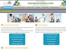 Tablet Screenshot of lepretimmobilier.com